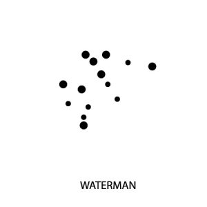 Micro-tattoo sterrenbeeld WATERMAN